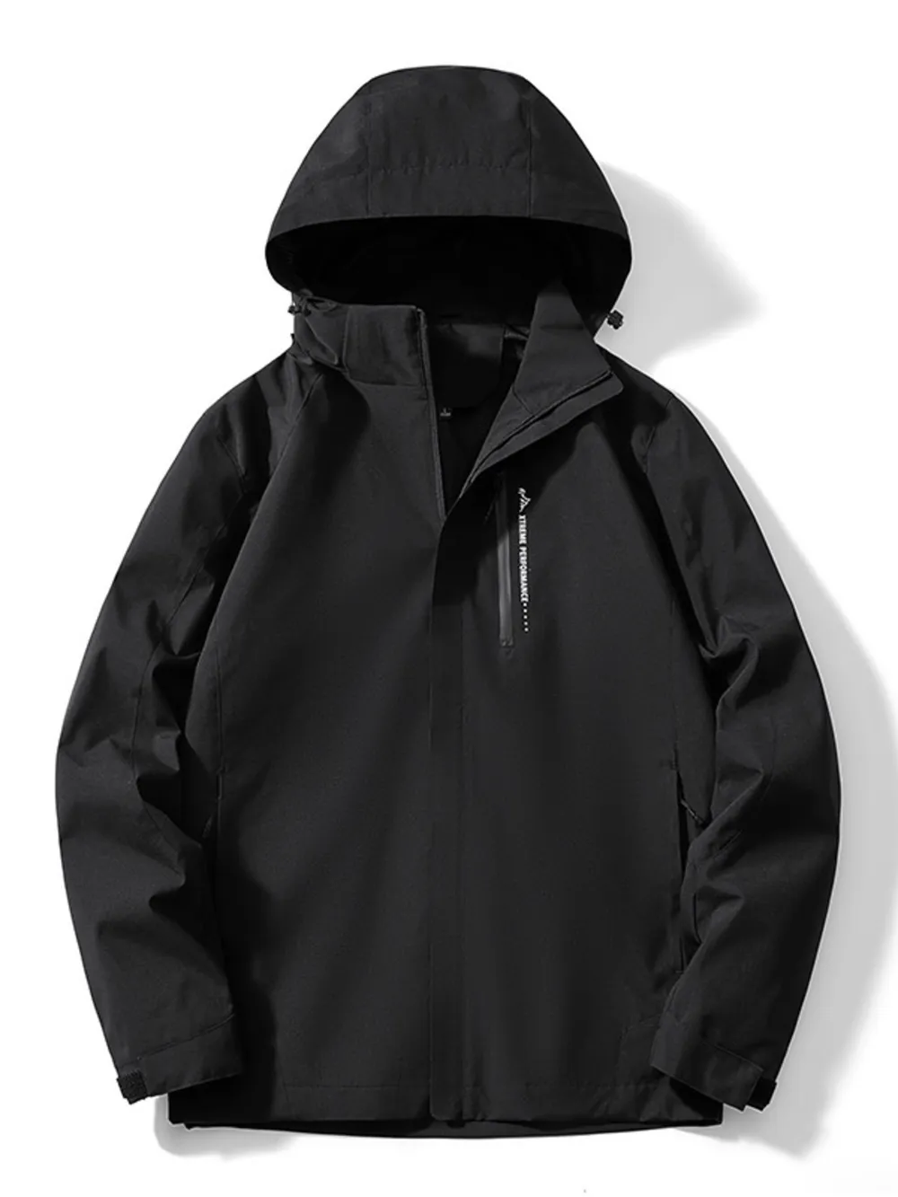 Men's Plus Size Waterproof Hooded Outdoor Jacket, image 3