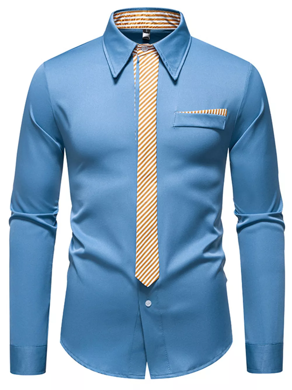 Men's Button Up Long Sleeve Shirt, image 16
