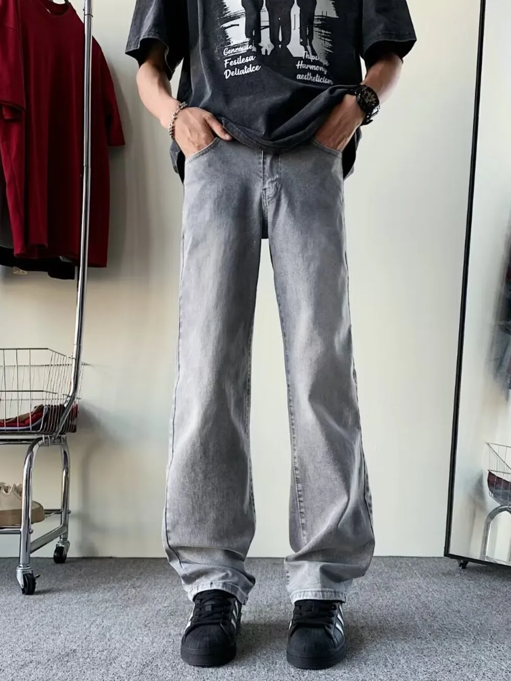 Men's Full Size Loose Fit Jeans Plus Size