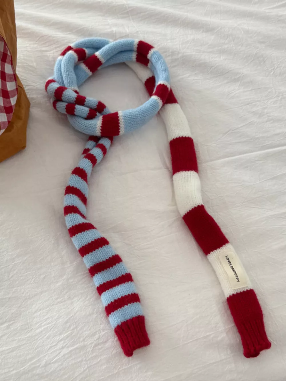 Striped Knitted Warm Scarf, image 6