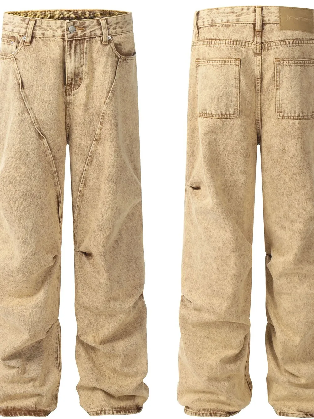 Men's Vintage Washed Relaxed Fit Jeans, image 4