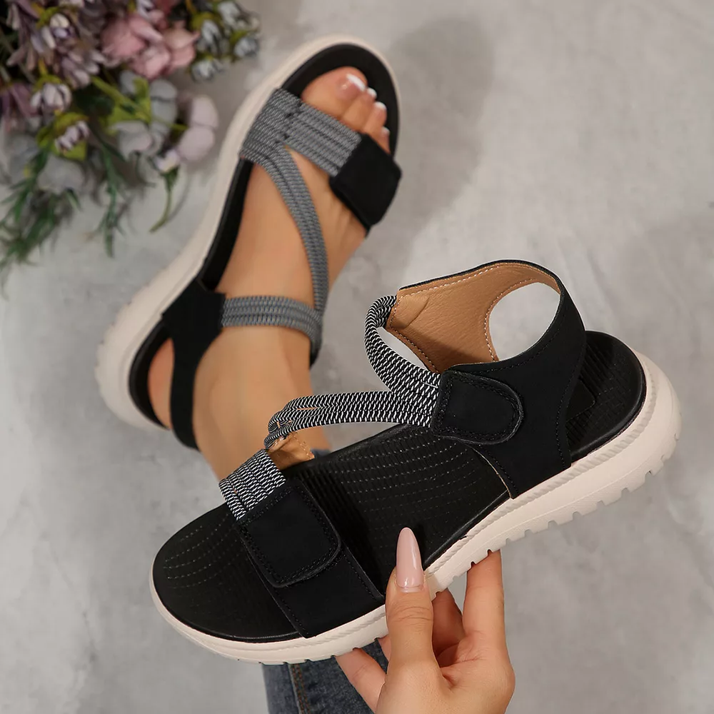 Open Toe Flats Sandals, image 6