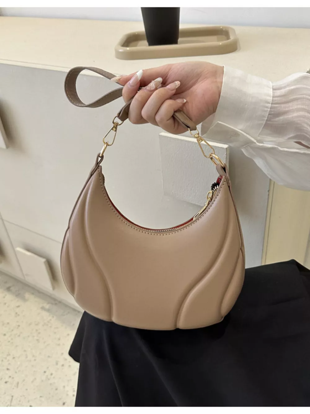 Solid Color Shoulder Bag, image 8