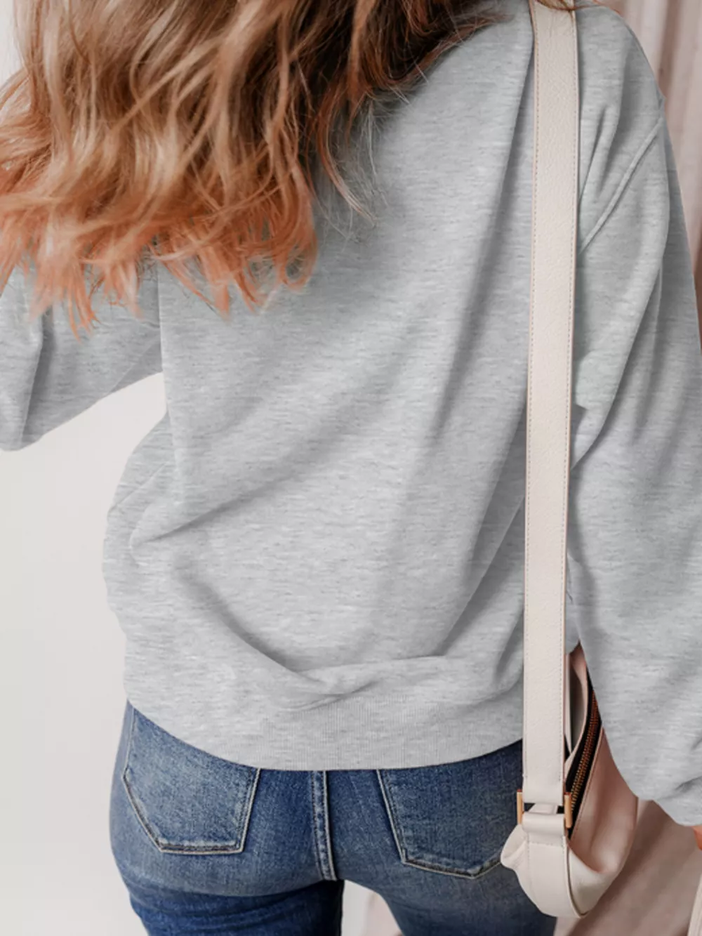 Halloween Ghost Round Neck Sweatshirt, image 4