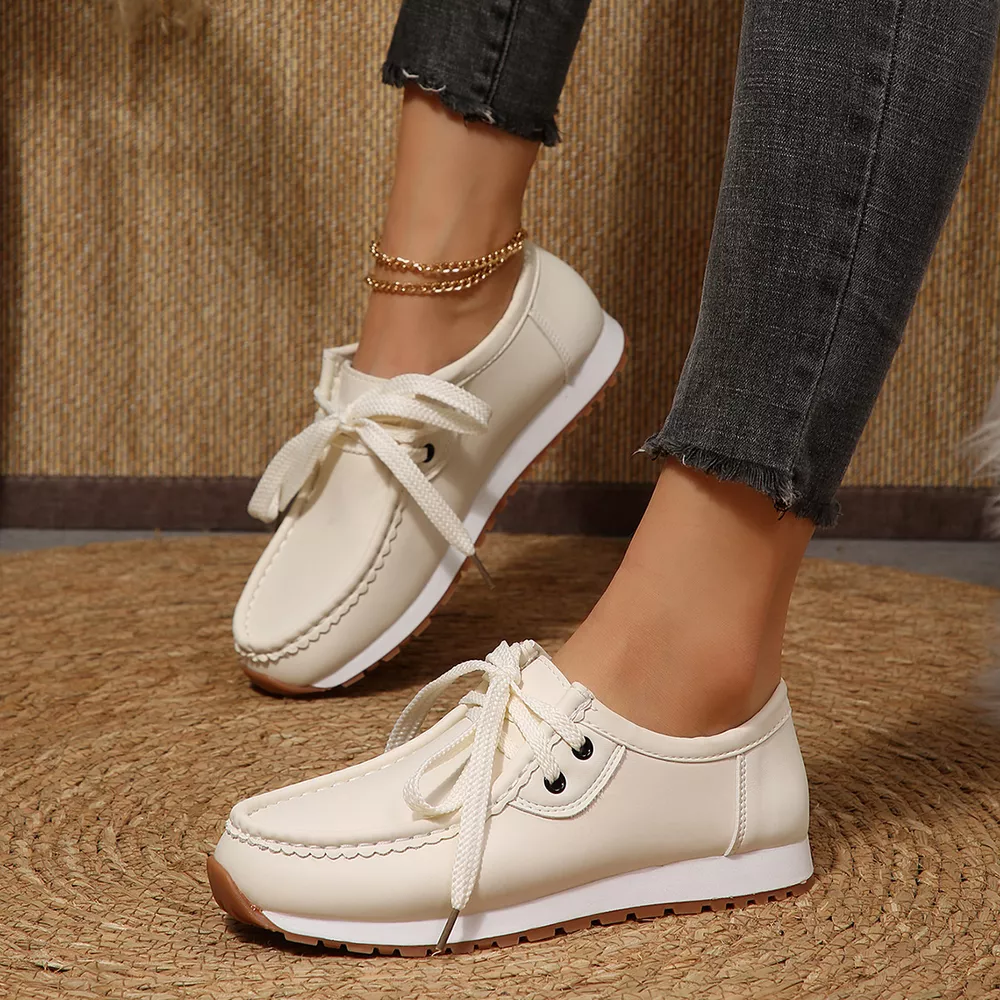 Round Toe Lace Up Sneakers, image 8