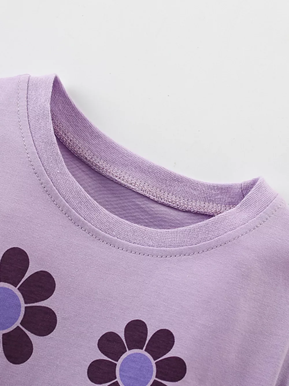 Children's Cute Floral Print Short Sleeve T-Shirt, image 4