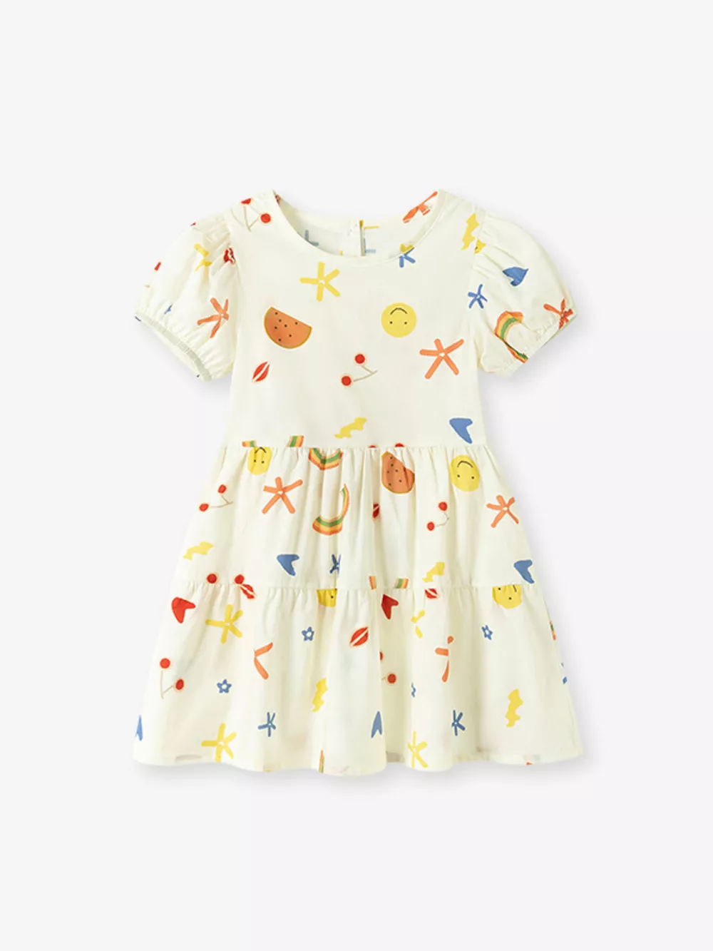 Children's Printed Tiered Casual Dress, image 2