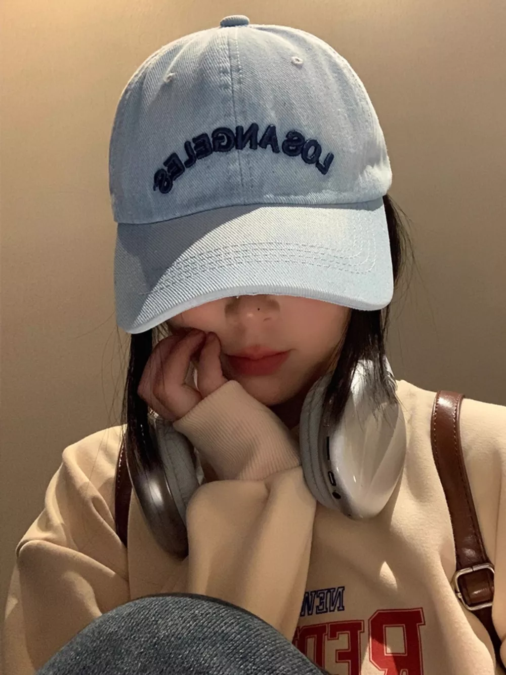 Casual Embroidered Denim Baseball Cap, image 2