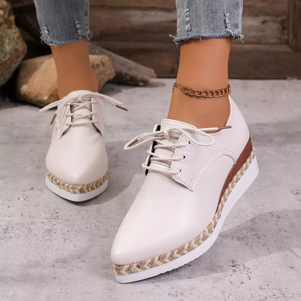 Point Toe Lace Up Sneakers, image 11
