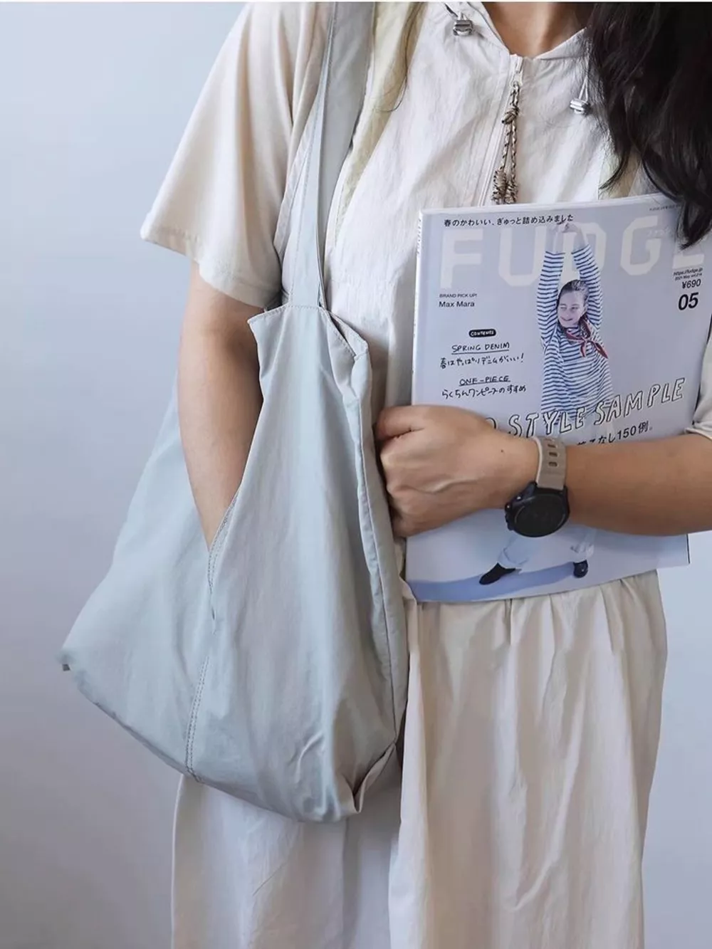 Casual Lightweight Nylon Shoulder Bag, image 4