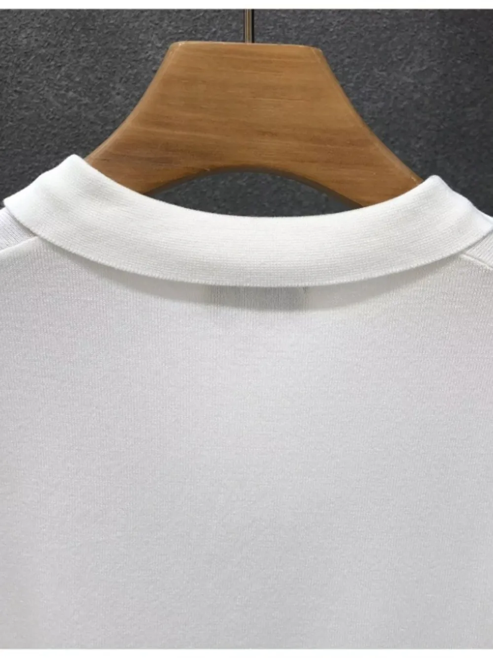 Men's Full Size Short Sleeve Ribbed Knit Polo Plus Size, image 10