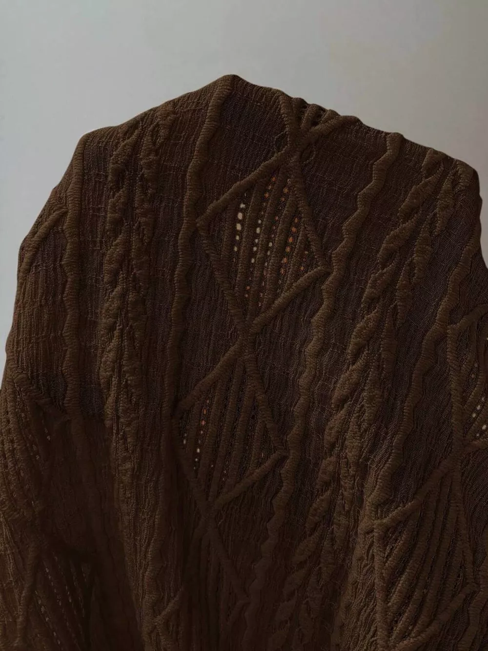 Diamond Pattern Round Neck Top, image 7