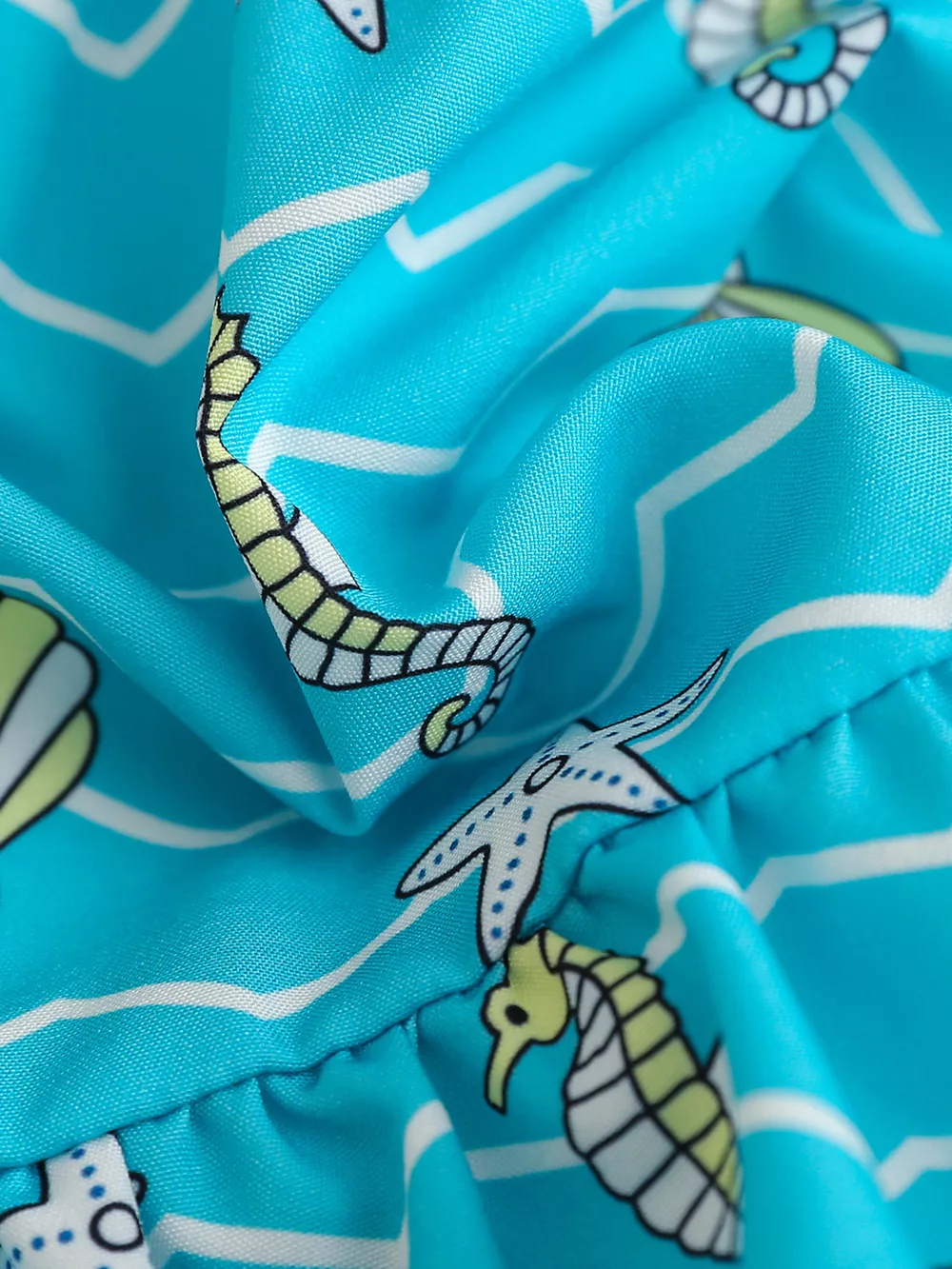Children's Seahorse & Shell Print Cami Top with Bow Decor Shorts Set, image 4
