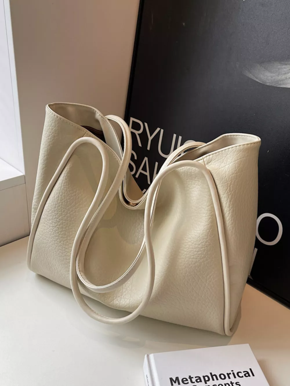 PU Leather Tote Bag, image 9