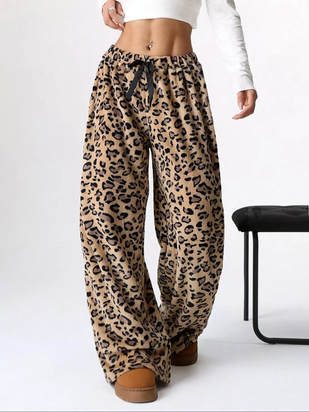 Leopard Wide Leg Pants, image 3