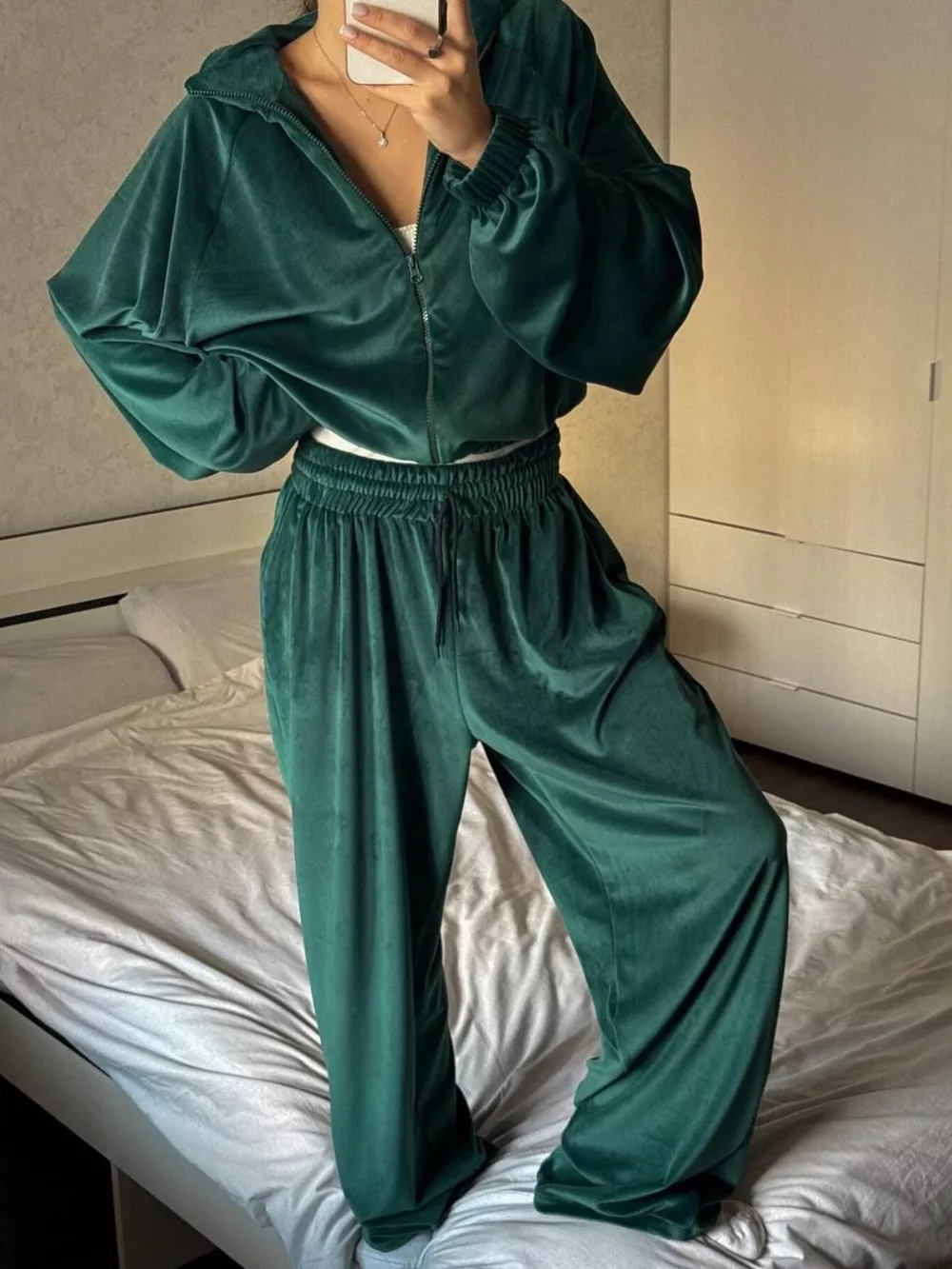 Zip-Up Hoodie and Joggers Set, image 10