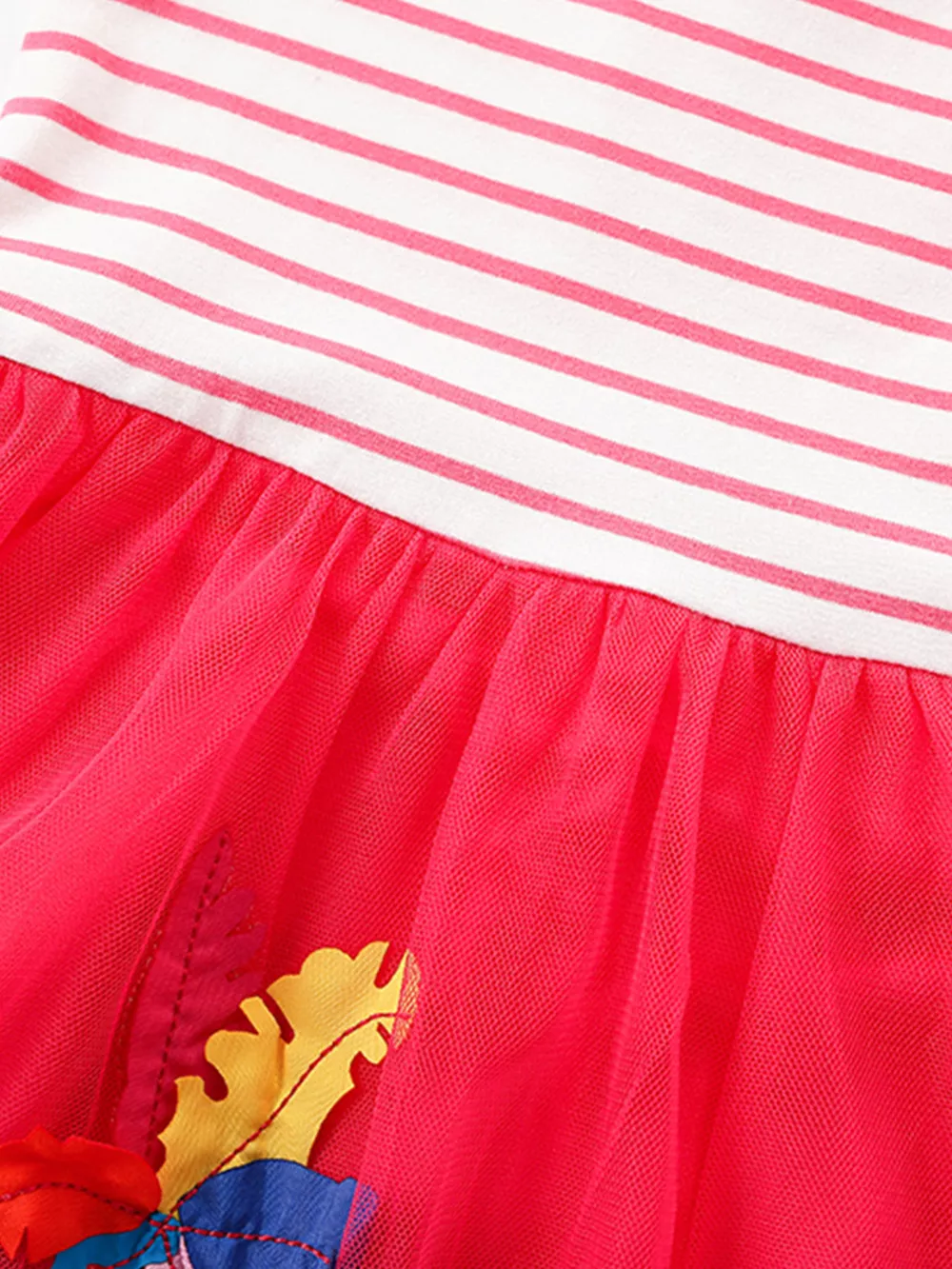 Children's Striped Elephant Tulle Dress, image 3