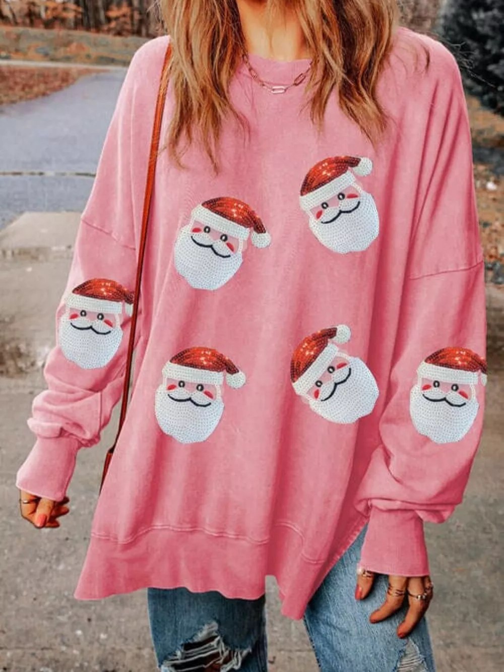 Santa Claus Oversized Sweatshirt, image 6