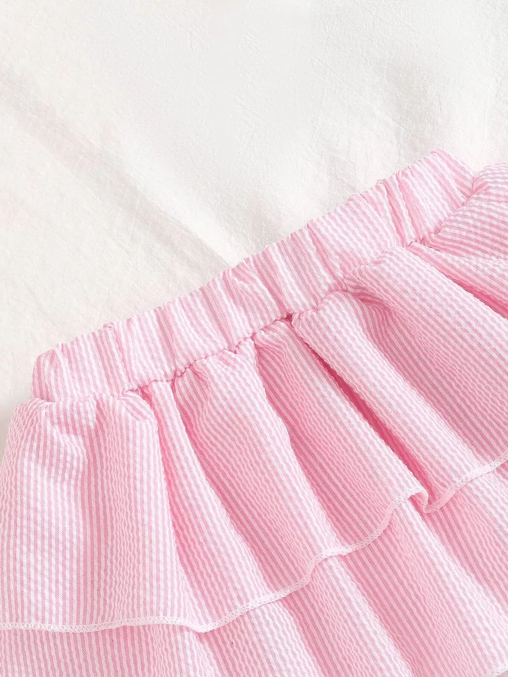Children's Tie Strap Top & Layered Skirt Set, image 4