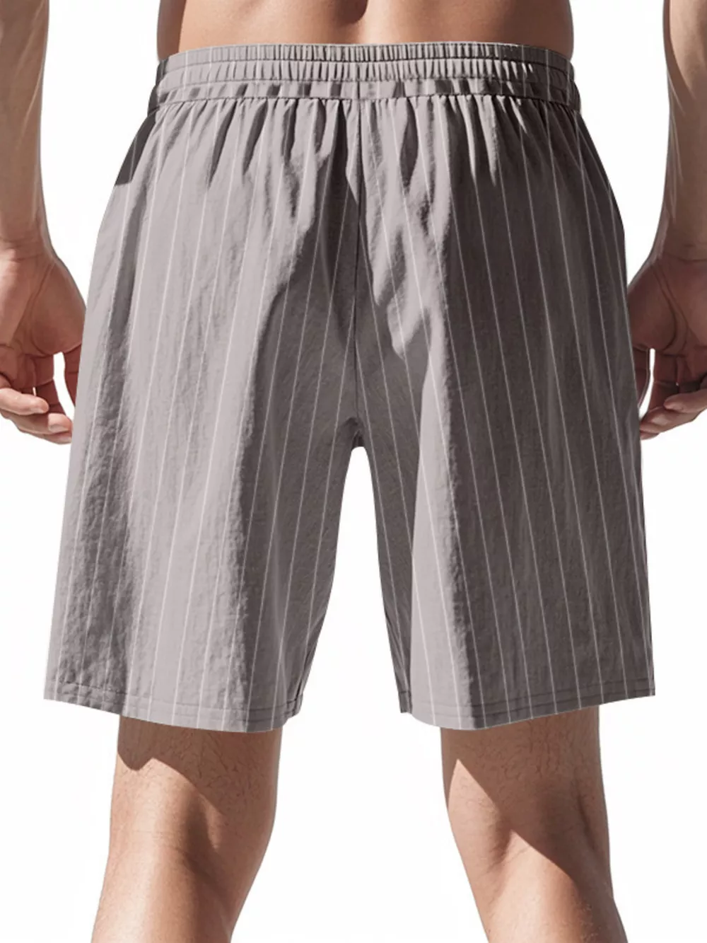 Men's Full Size Striped Drawstring Casual Shorts Plus Size, image 11