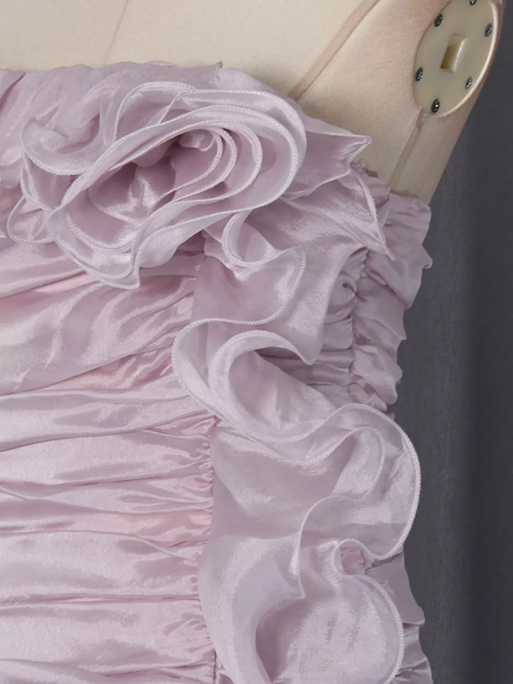 Ruffled High-Low Strapless Dress, image 4