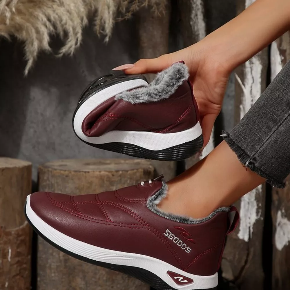 Plush Round Toe Platform Shoes, image 14