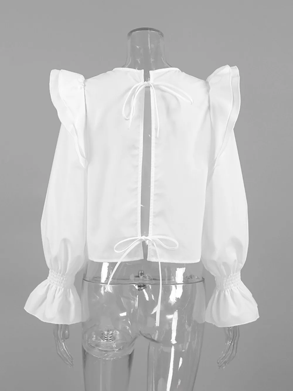 Ruffle Trim Long Sleeve Blouse, image 7