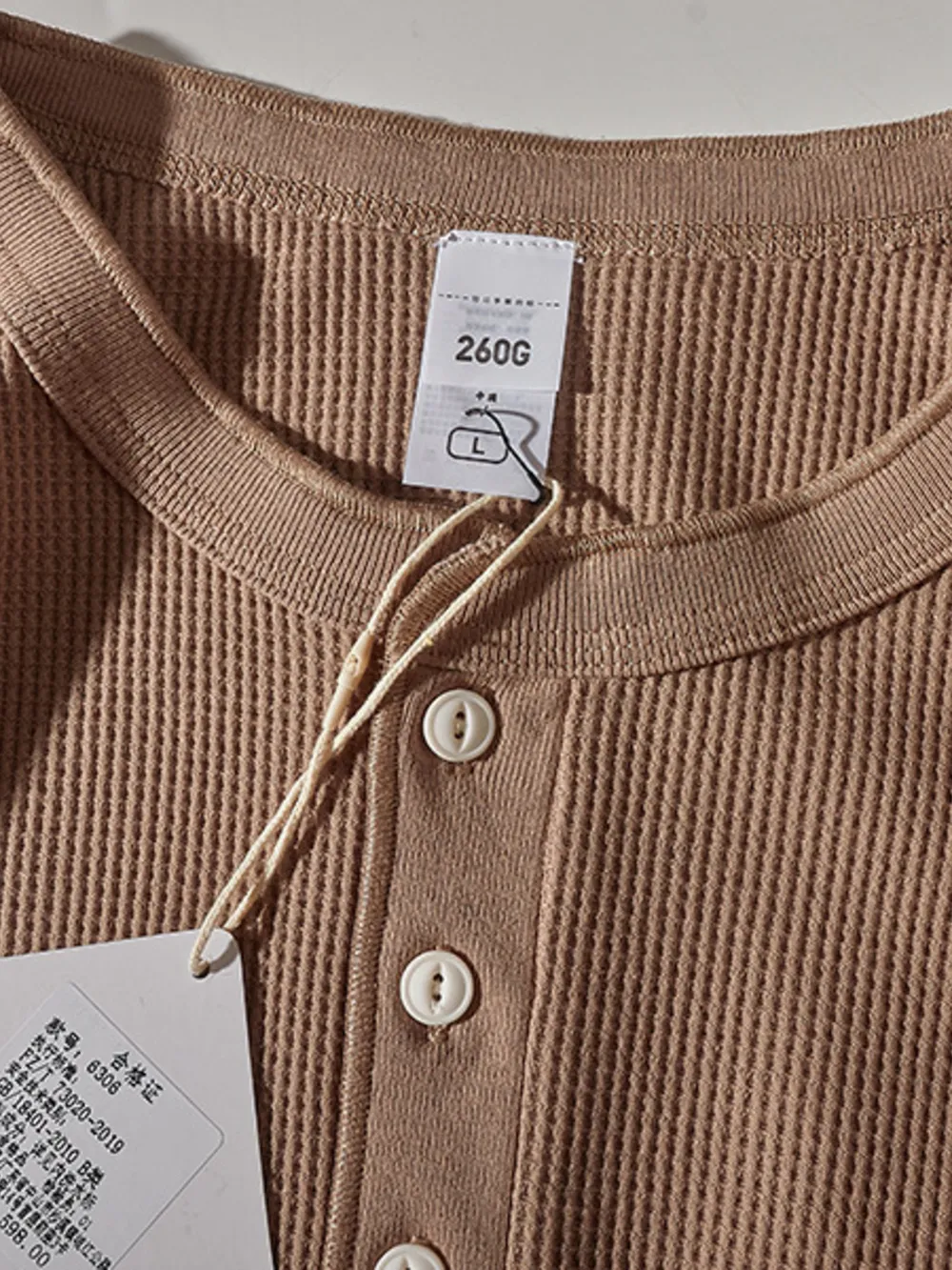 Men's Plus Size Button Detail Long Sleeve T-Shirt, image 11