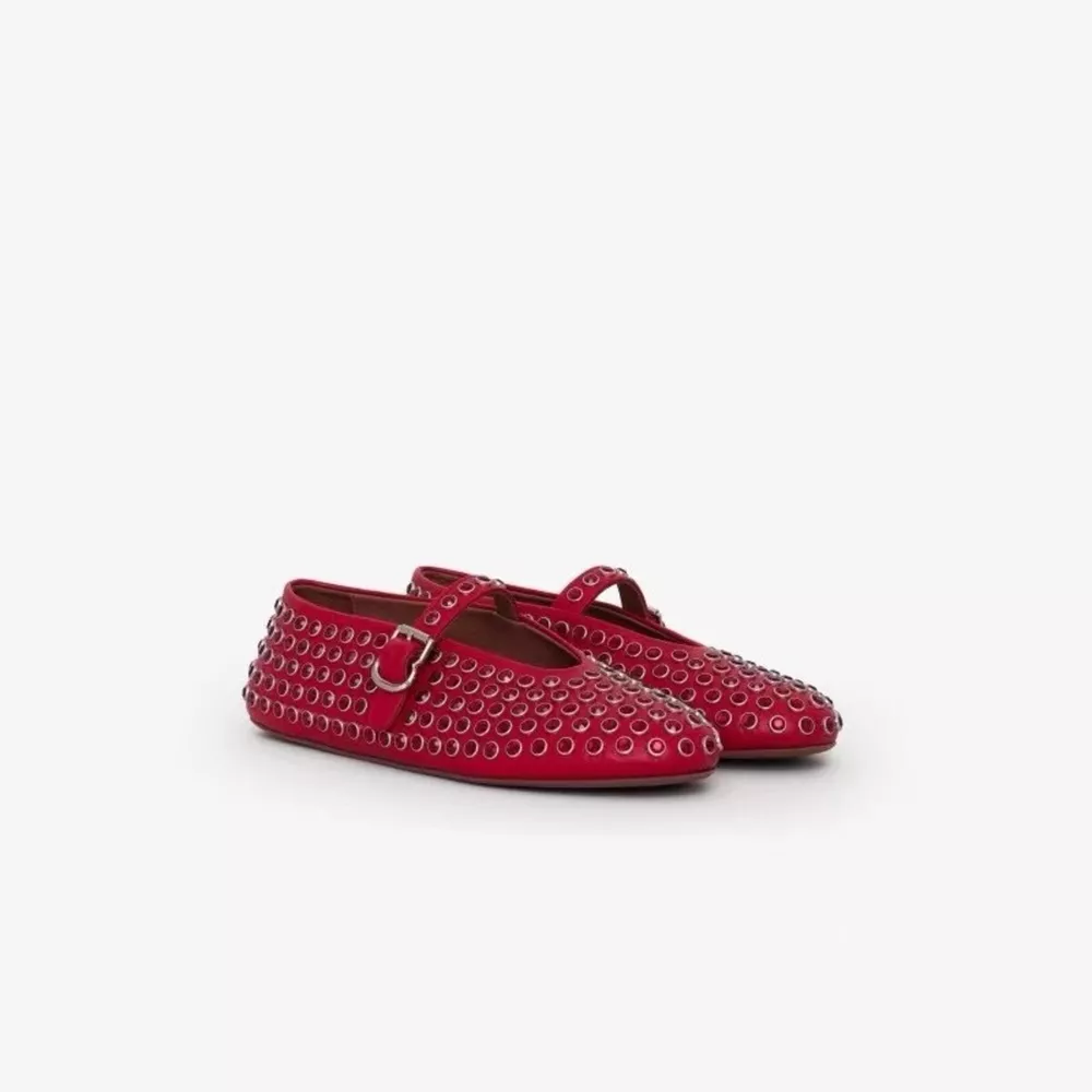 Studded Round Toe Slip-Ons, image 7