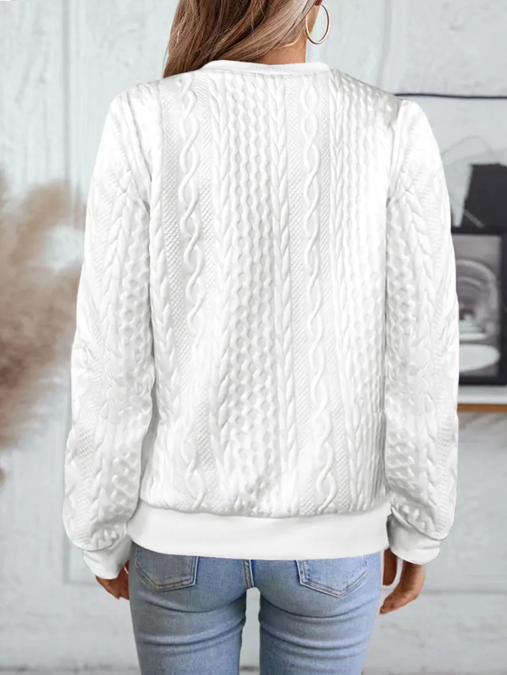 Texture Zip Up Long Sleeve Jacket, image 12