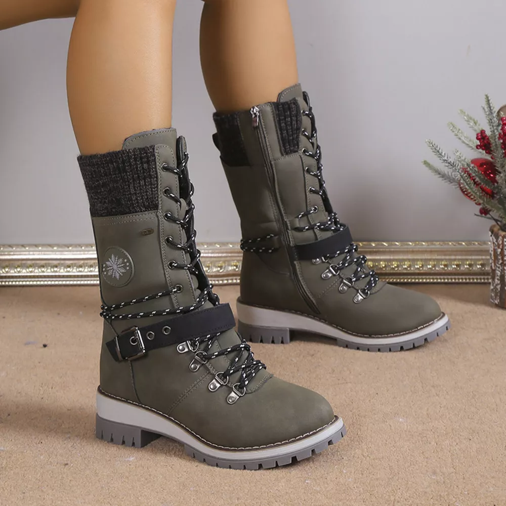 Lace Up Block Heel Boots, image 13