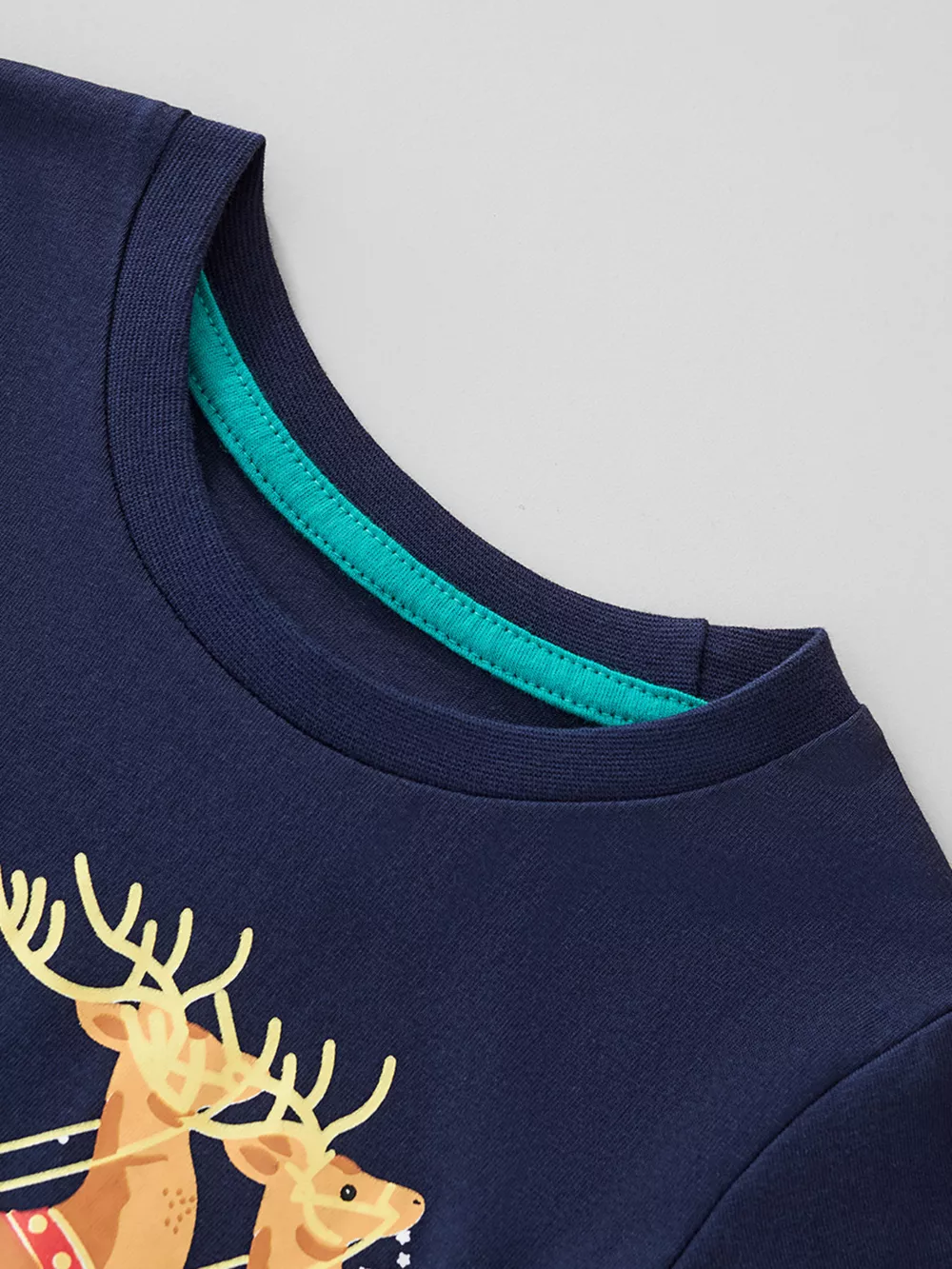 Children's Christmas Santa Sleigh Graphic Long Sleeve T-Shirt, image 5