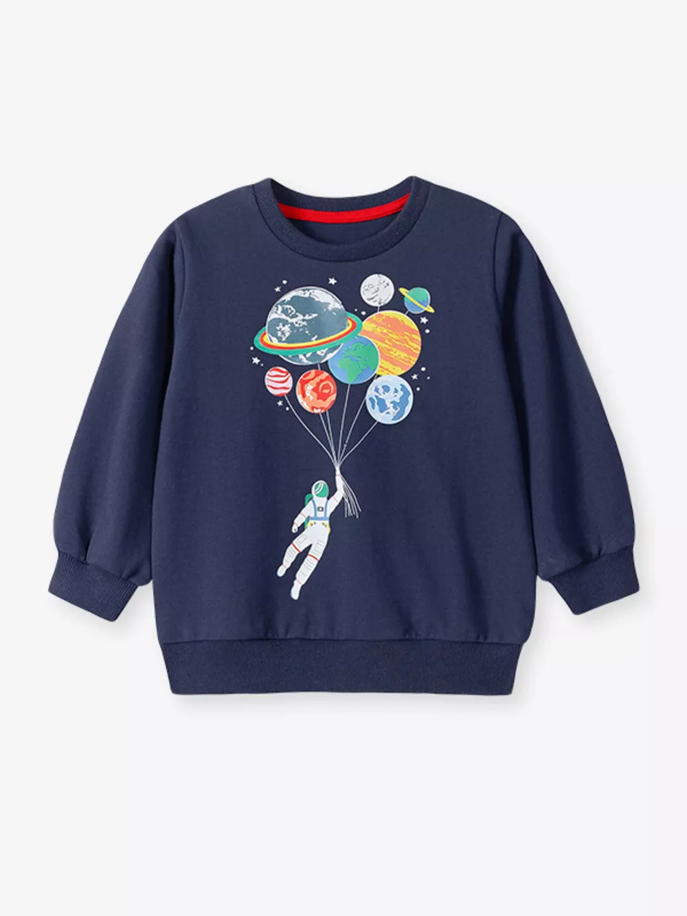 Children's Astronaut Planet Graphic Crew Neck Sweatshirt, image 3