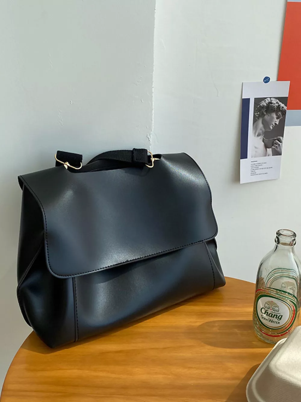 Flap Closure Crossbody Bag, image 3