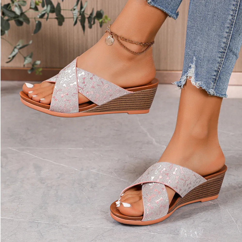 Open Toe Wedge Sandals, image 3