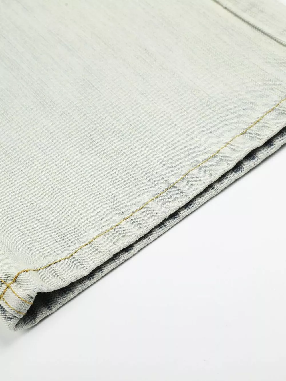 Men's Washed Wide Leg Jeans, image 7