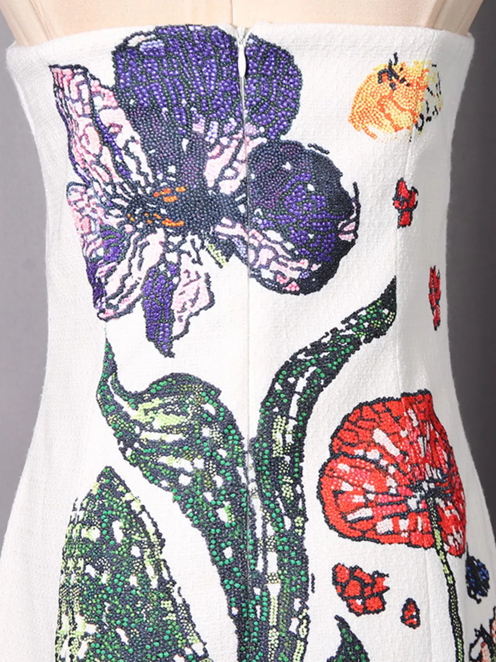 Strapless Floral Mini Dress, image 9