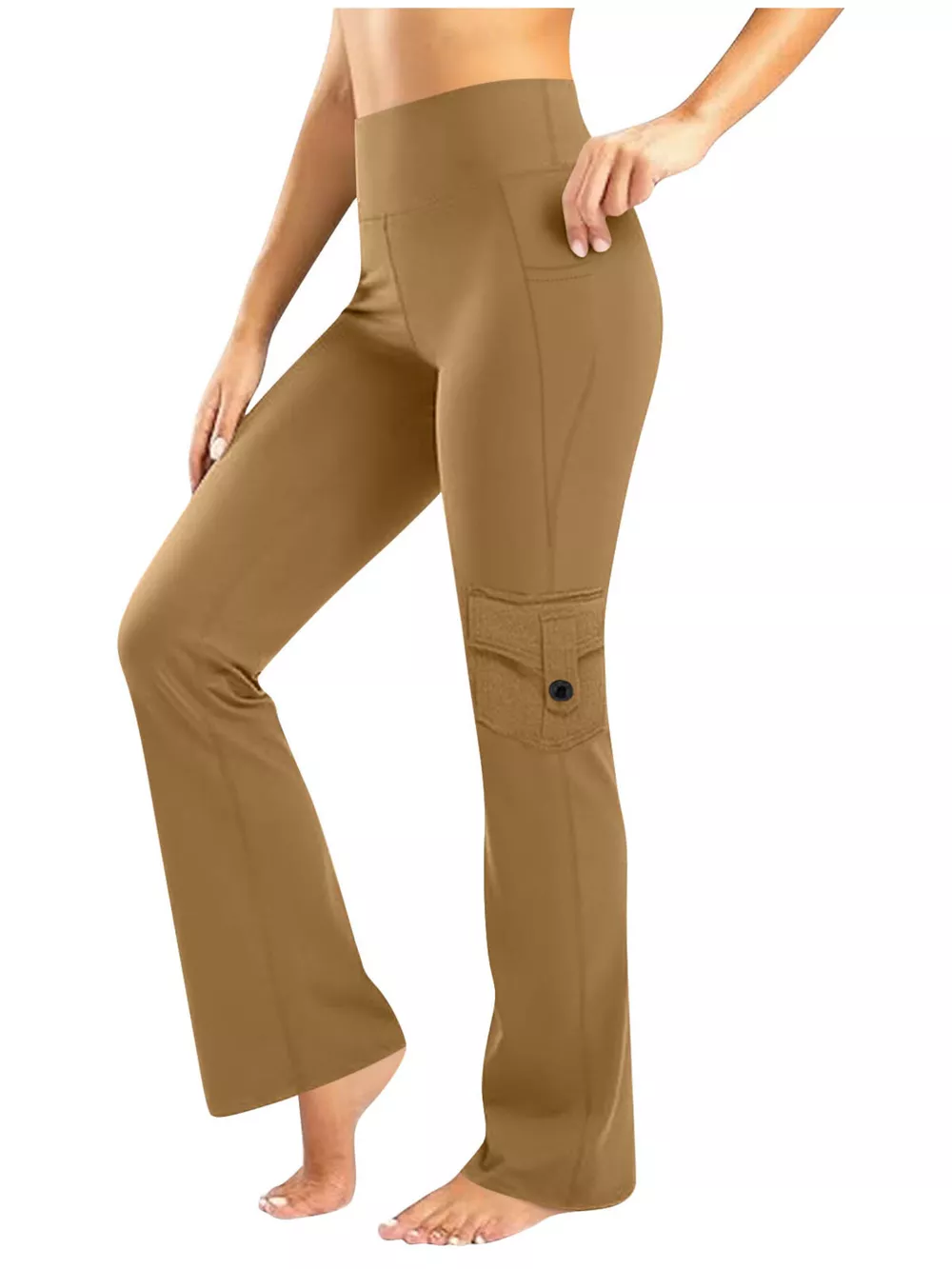 High-Waisted Yoga Pants with Pockets, image 15