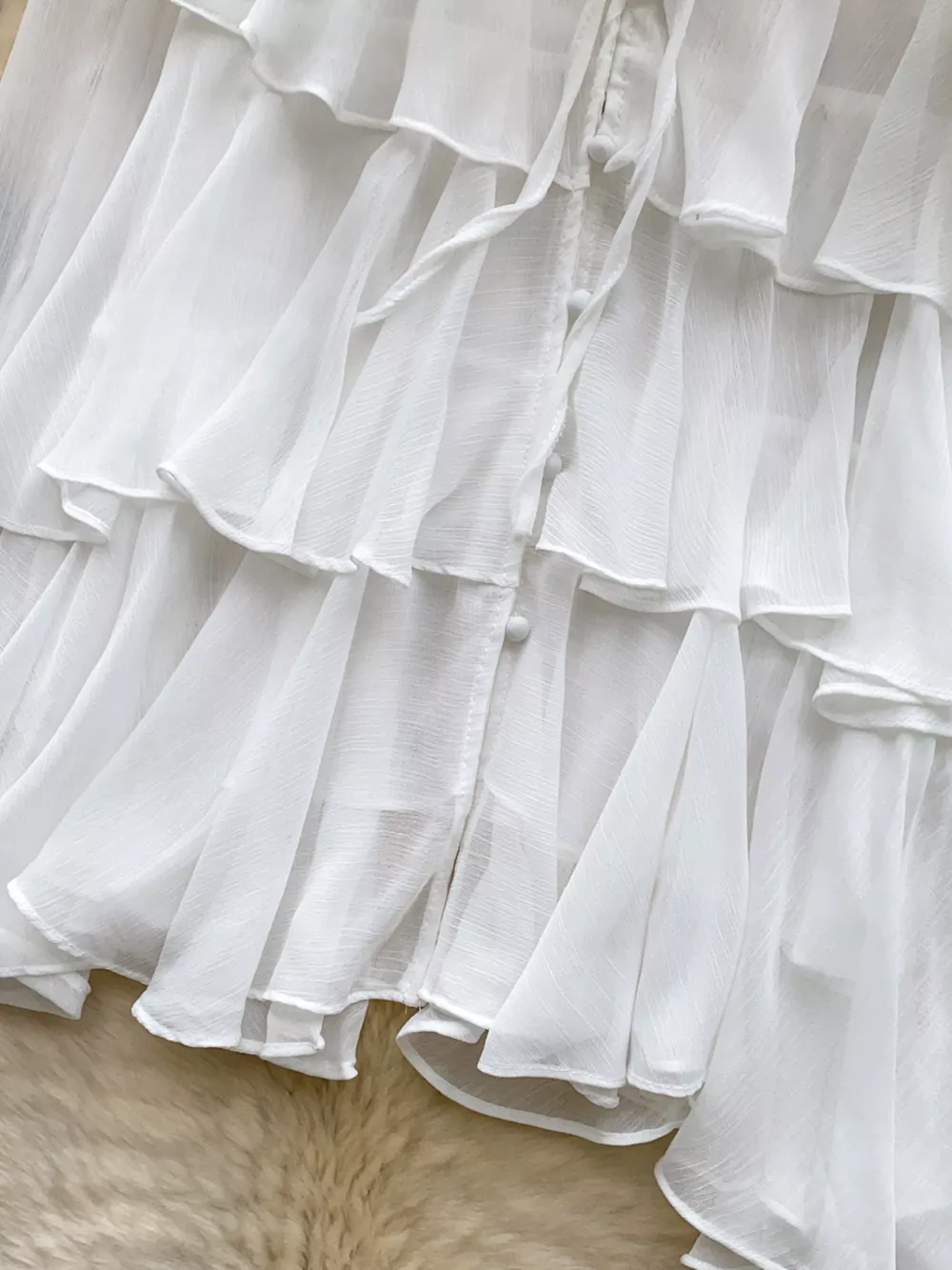 Ruffle Tiered Chiffon Blouse, image 20