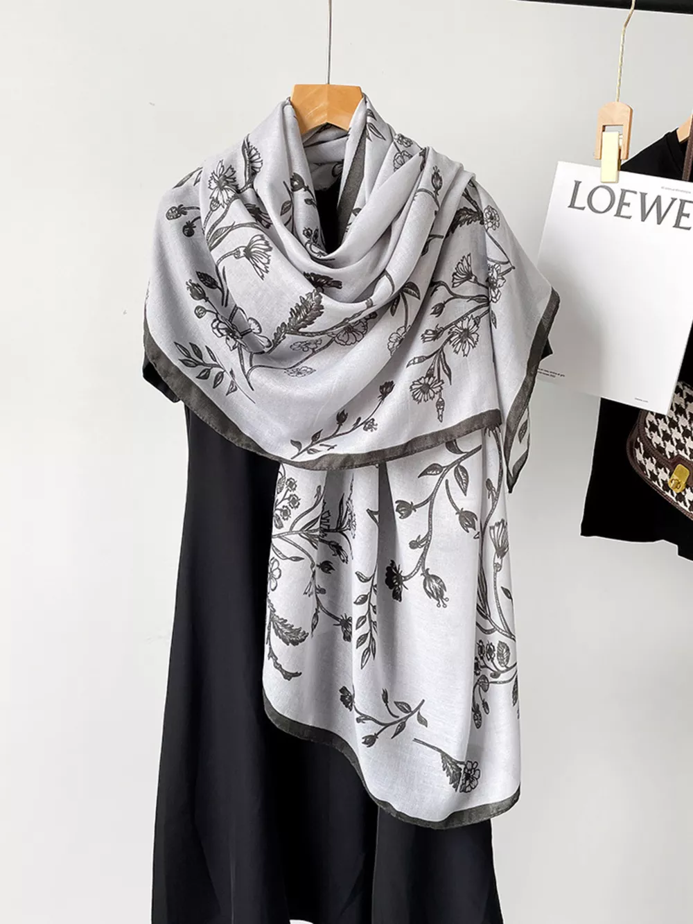 Floral Print Lightweight Scarf, image 7
