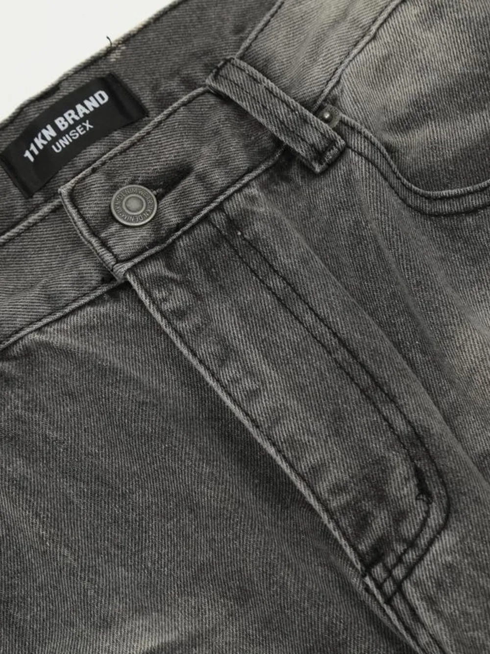 Men's Vintage Washed Distressed Wide-Leg Jeans, image 5