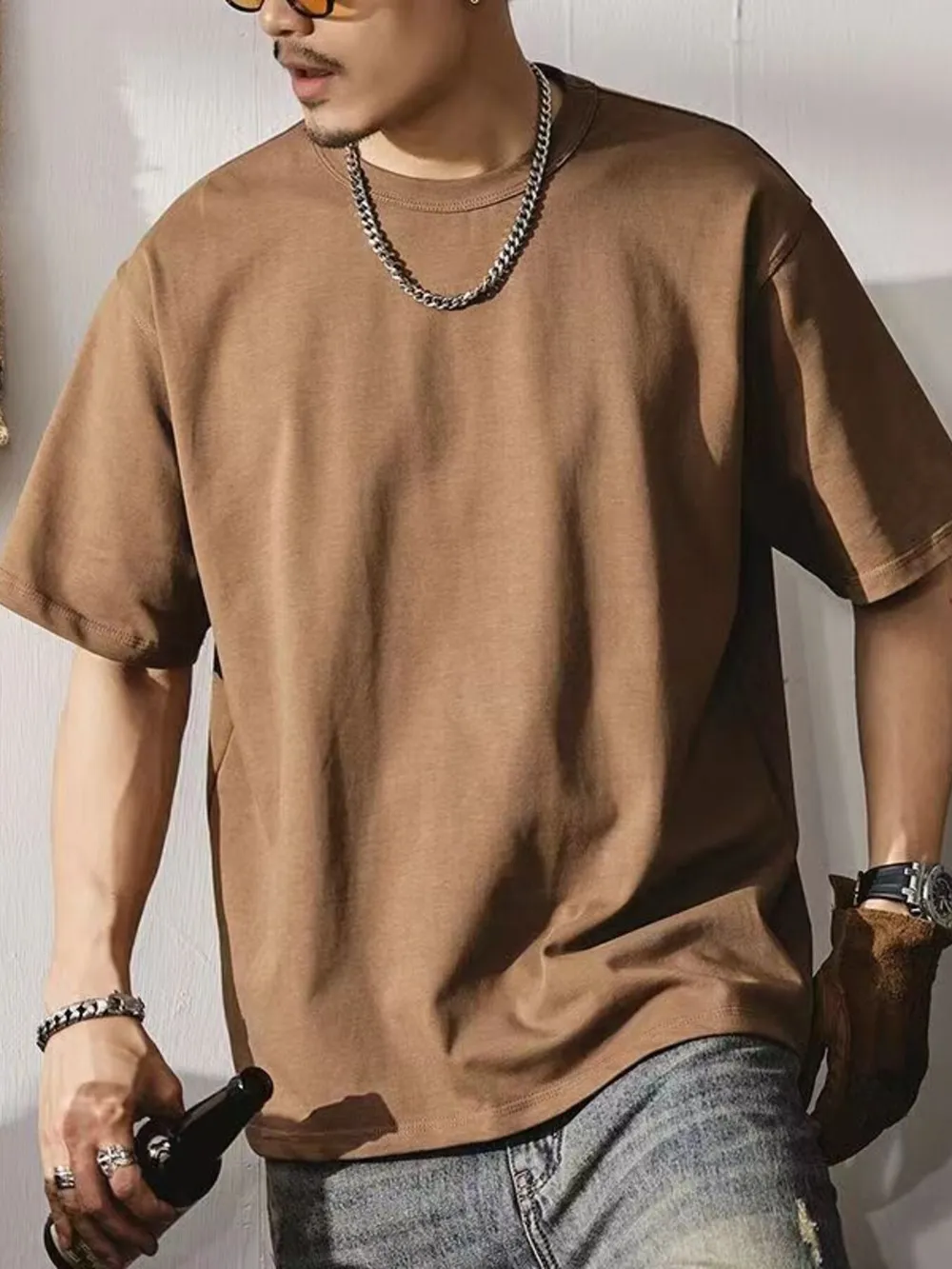 Men's Round Neck Short Sleeve T-Shirt, image 2