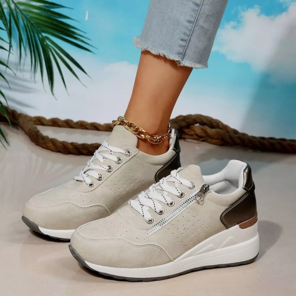 Platform Lace Up Sneakers, image 4