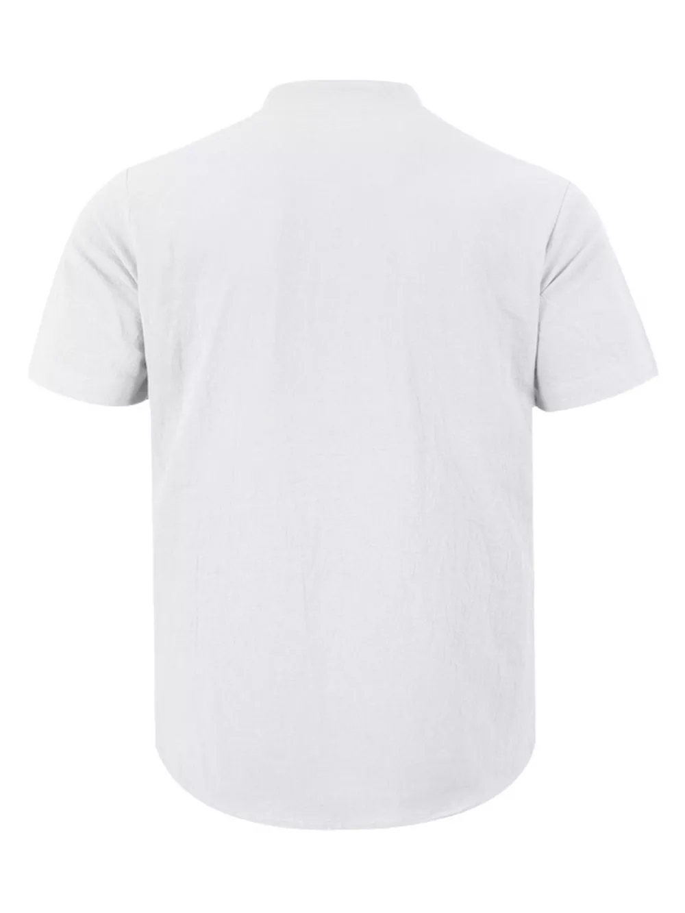 Men's Full Size Button Detail Short Sleeve Shirt Plus Size, image 5