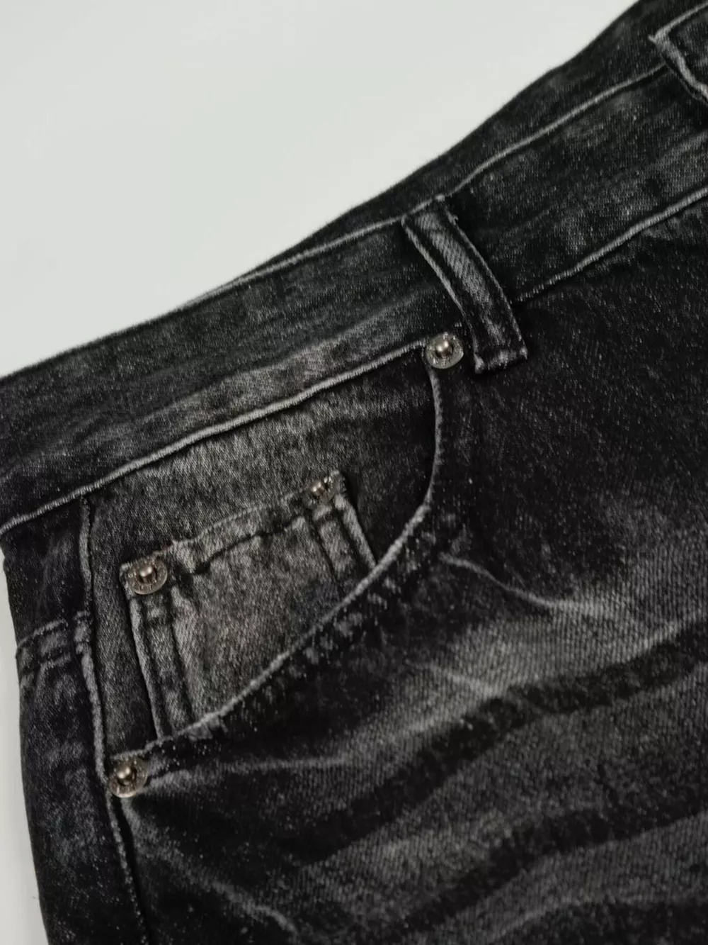 Men's Full Size Vintage Wash Wide Leg Jeans Plus Size, image 5