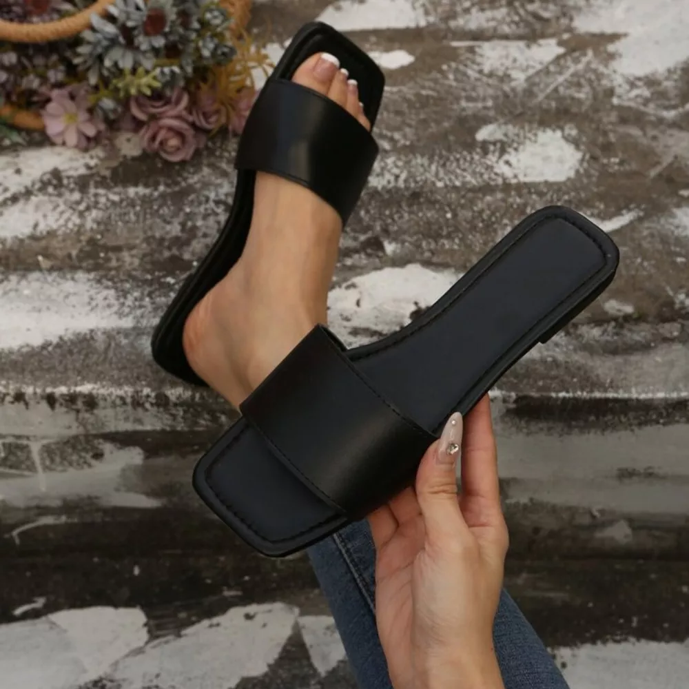 Open Toe Flats Sandals, image 5