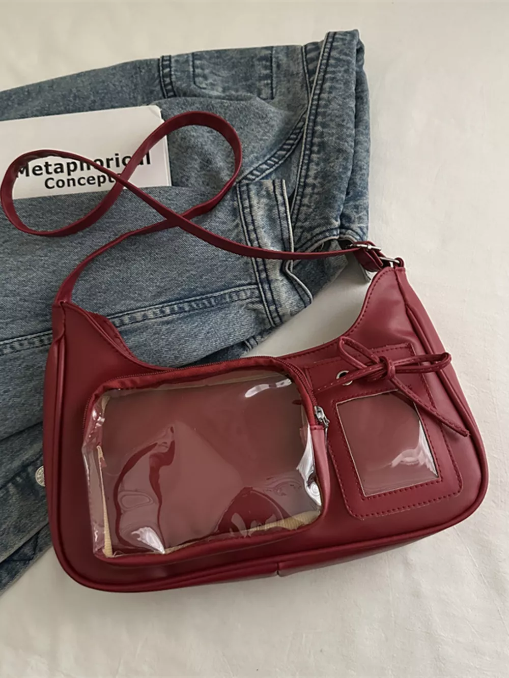Clear Pocket Crossbody Bag, image 10