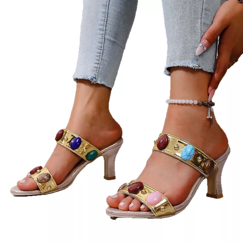Open Toe Block Heels Sandals, image 13
