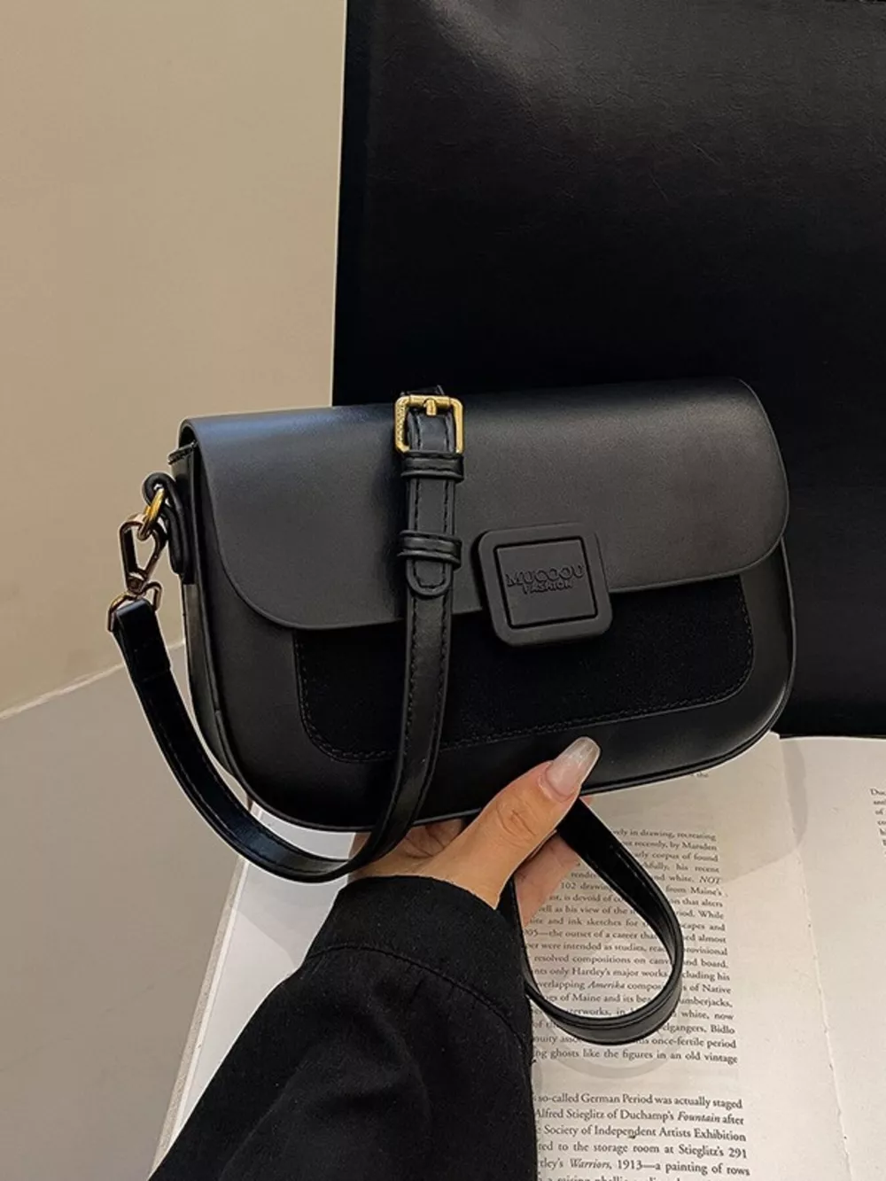 Flap Adjustable Strap Crossbody Bag, image 10