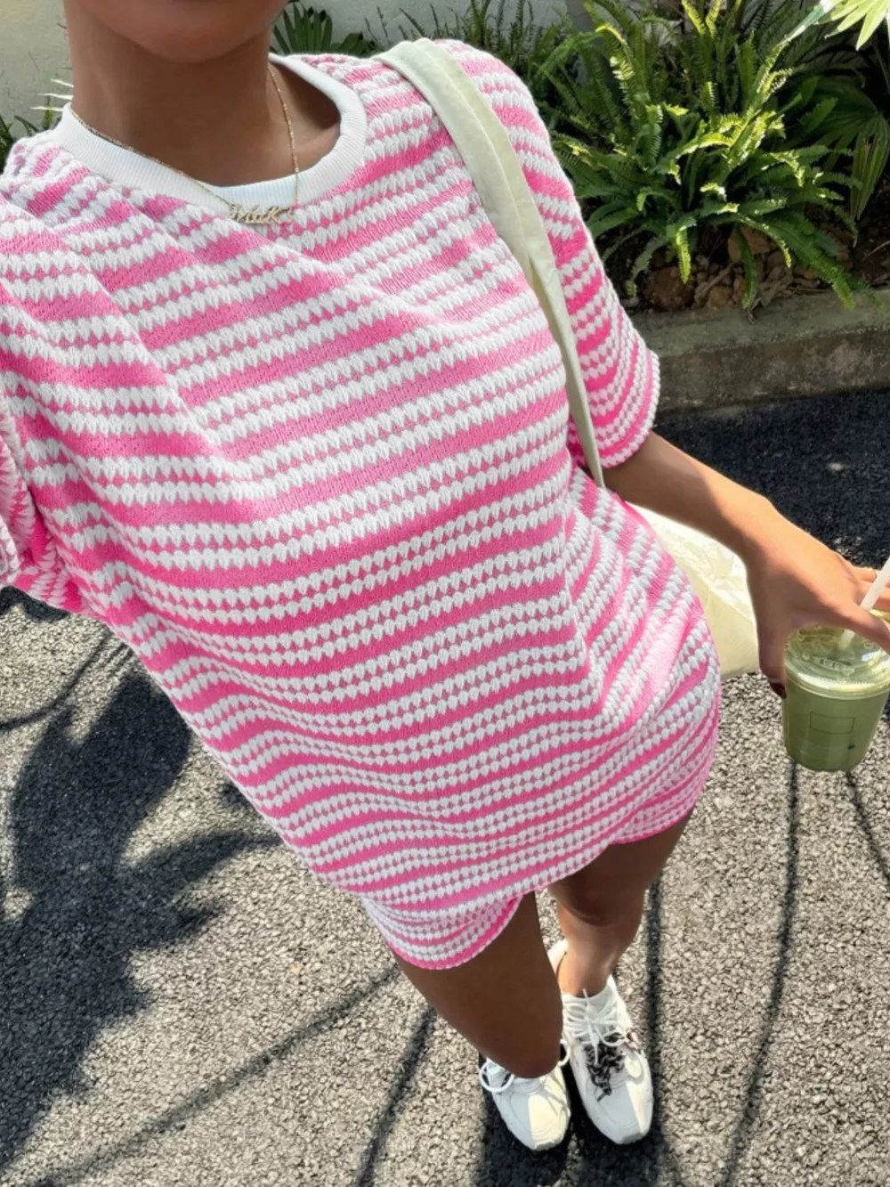 Striped Short Sleeve Top and Shorts Set, image 18